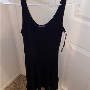 Express black mini flowy dress